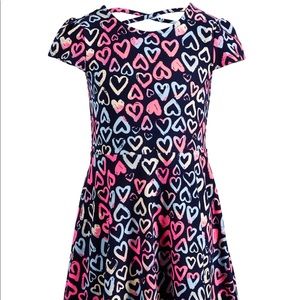 Toddler Girl Super Soft Heart Print Dress